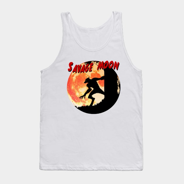 Savage Moon Tank Top by Derlis Santacruz - Designs